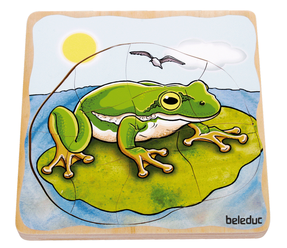 Lagen-Puzzle „Frosch“