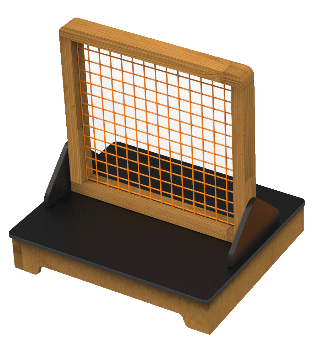 Activity Table game board with "Weaving frame"