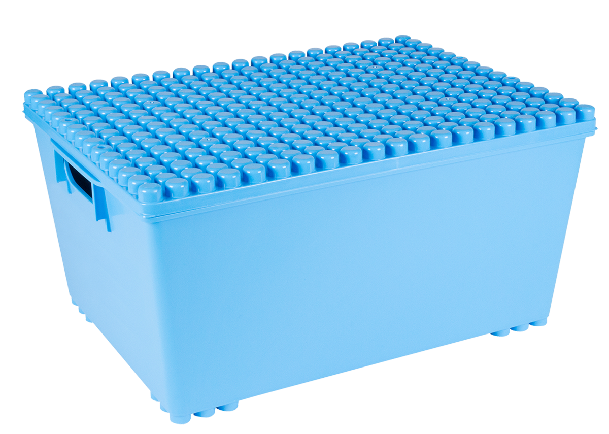 Multibox M with lid blue