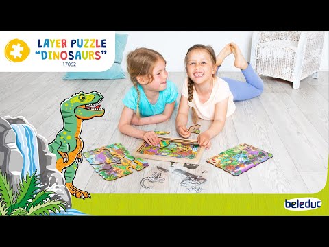 Lagen-Puzzle "Dinosaurier"